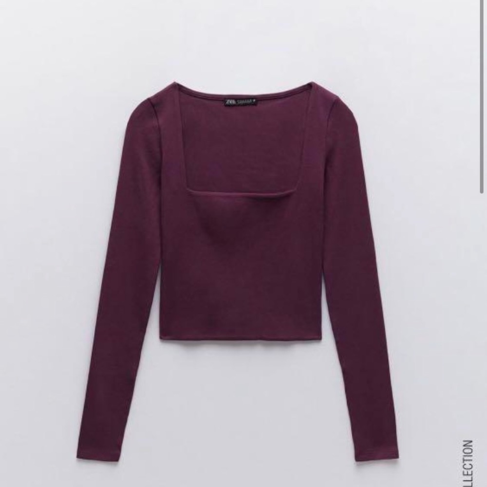 Zara square neck top